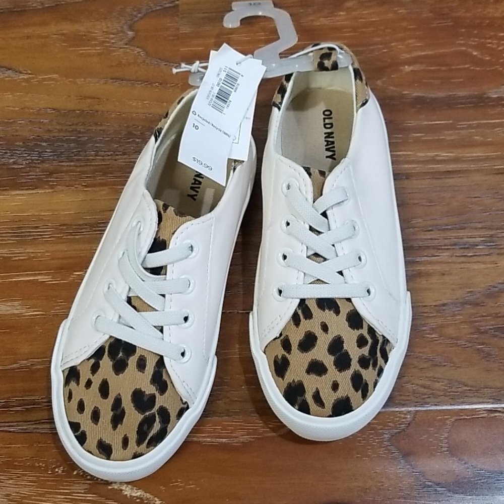 Old Navy cheetah print toddler shoes 10